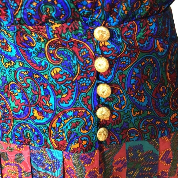 🔹Vintage Richard Warren for Nieman Marcus Silk Dress - Picture 3 of 5